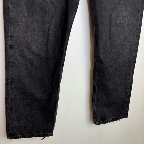 Agolde Black 90'S mid rise straight weightless regenerative cotton Tar size 28 - Picture 7 of 9